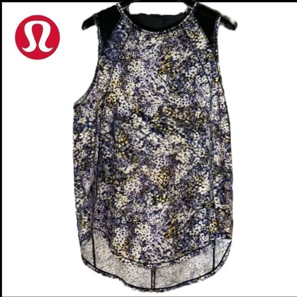 lululemon athletica Tops - LULULEMON / Women's / Tank Top / Flower Impressionist Art Pattern / EUC
